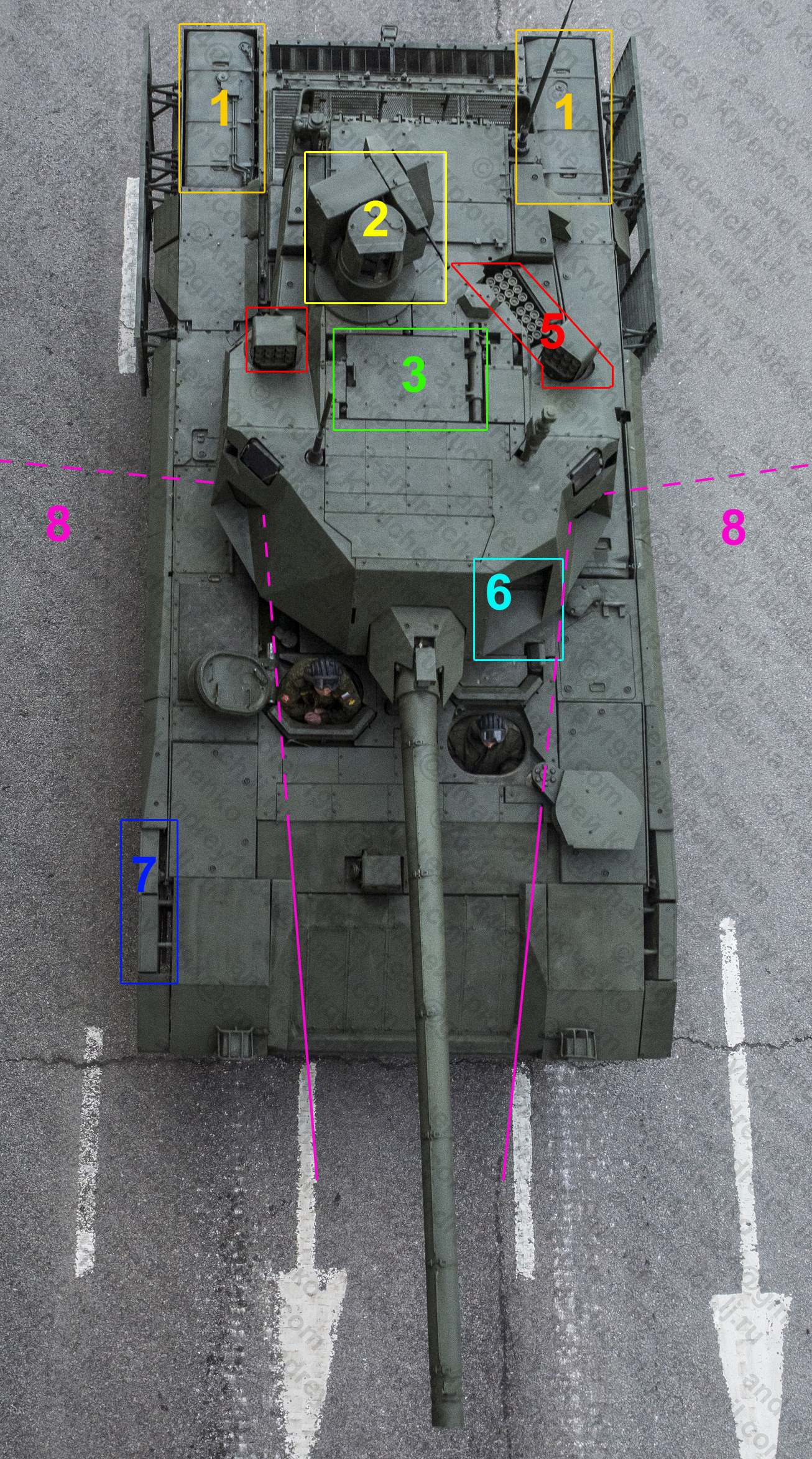 Танк Т-14 вид сверху